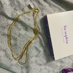 Lia Sophia Gold Layered Necklace